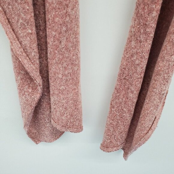 Open Front Pink Cardigan Sweater Womens Size M Waterfall Lightweight Career - Picture 6 of 14